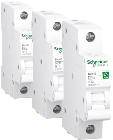 Schneider Electric Leitungsschutzschalter Resi9, 1-polig, 13A, B-Charakteristik, 6kA, Artikelnummer R9F23113, 3 Stück