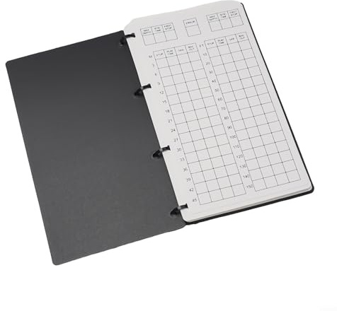 Bulevisiter Wasserdichter Tauch-Logbuch-Schreibblock mit Bleistift, wiederverwendbares Unterwasser-Notizbuch für Tauchen, Schnorcheln, PP-Einband & Innenseite, 17,5 x 17 x 1