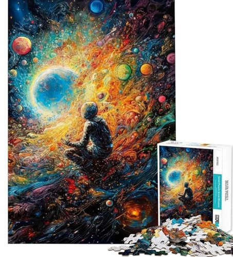 1000-teiliges Puzzle Lost in the Expanse Anti-Angst-Schreibtischspielzeug Stabile verformungsbeständige Teile Wunderbare Geburtstagsgeschenkidee (75x50cm)