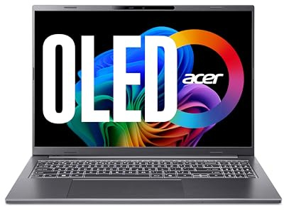 Acer Aspire 16 AI OLED, Laptop, Ryzen AI 5, 16GB RAM, 512GB SSD | 16 OLED Display, AMD Ryzen AI 5 330, 16GB RAM, 512GB SSD, Radeon 820M, Windows 11, QWERTZ Tastatur, A16-61M-R5H7