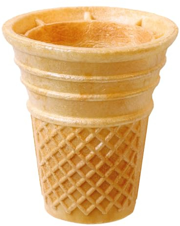 Sunny's Waffelbecher lang 384 Stück – für Softeis, Kugel-Eis & Desserts