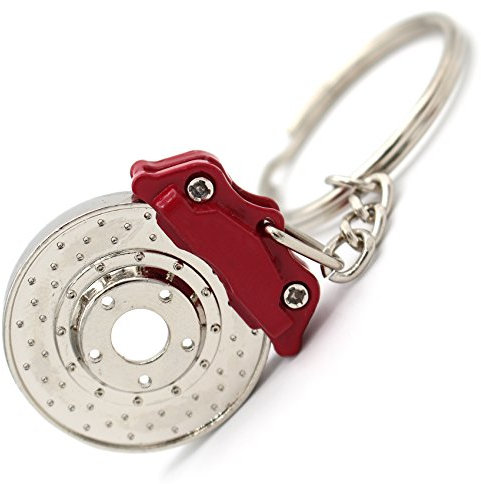 Brake Disc Keychain Brake Caliper Rim and Red VMG Store