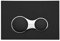 Vitra Sirius Dual Flush Plate (Matt Black) - Flush Bathrooms