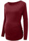 DAY8 Vêtement Femme Enceinte Hiver Pas Cher à la Mode - Chemise Automne, Haut Manche Longue Printemps, Maternité T-Shirt Grossesse, Tunique Tops Blouse Solide (XL, Rouge)