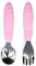 Bumkins - cuillère et fourchette en silicone et acier inoxydable - Hello Kitty