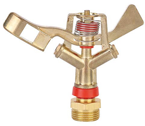 Fdit Rociador de césped de Rosca Macho G3/4in de 25 mm, rociadores de Agua de jardín de aleación de Zinc Sistema de riego de césped Rociador de Brazo(PC 1)