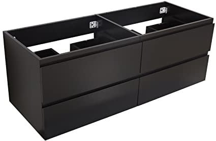 MOB-IN Meuble sous Vasque 120 cm Sorrento Noir Carbone