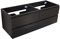 MOB-IN Meuble sous Vasque 120 cm Sorrento Noir Carbone