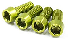 JRC Components Aluminium Bottle Cage Bolts - 4pcs - Acid Green