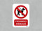 Oedim Señal de Prohibido Animales, 21x29,7cm, Señaletica en Material Vinilo Adhesivo Monomérico, Duradera y Económica