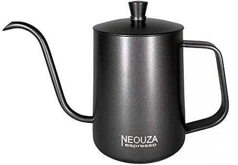 NEOUZA Pour Over Coffee Kettle, Gooseneck Kettle Drip Coffee Maker Kettle Stainless Steel 600mL Black