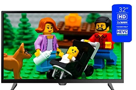 Graetz TV 32” GR32F1510 HD LED TV 12V DVBT T2 DVBS S2 DVBC Barca, Camper, Roulotte, ecc. Hotel