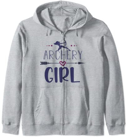 Archery Girl Bogenschützer Bogenpfeil Zielscheibe Jäger Kapuzenjacke