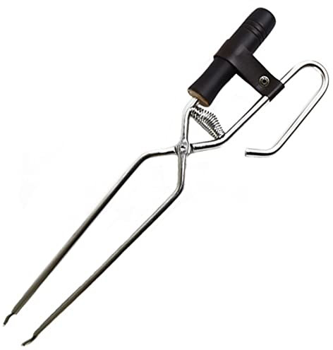 Kaminzange, Schwerlast Kaminholzzange Feuerholzzange Lange Brennholzzange, Brennholzzange Grillzange Metall Schwerlast Kohlenzange Kaminzange Feuerholzzange Für Lagerfeuer Und Kaminöfen