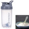DDSHUN Protein Shaker Bottle 500ml with Mixing Ball, BPA- and DEHP- free, Leakproof Flip On Lid, Odourless, Temperature Safe, Dishwasher Safe Sports Supplements Shakes for Men and Women (Grey)