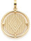 Leonardo Jewels Clip&Mix Limano Anhänger, Ketten-Anhänger aus Edelstahl, Ornament-Amulett, Münzen-Design, Damen-Schmuck, Goldig, 022883