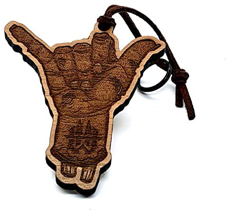 NoFame.Design | Schlüsselanhänger | Holz | Hang Loose | Vollholz | Surfer | Geschenk | Anhänger | Beste Momente | Urlaub | Einzigartig | Meer