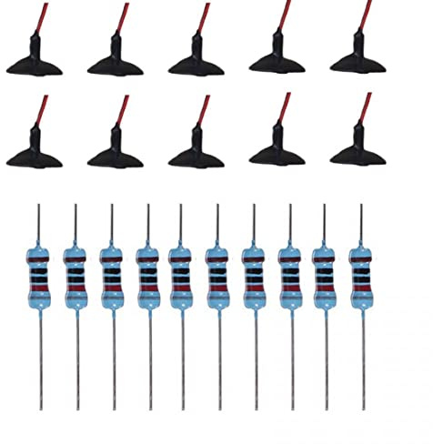 HOHOVYVY 10Pcs Mini Street Light Model Model Railway Train LED Ceiling Lamps, HO OO Scale LEDs Gauge Model Outdoor Lamp Landscape Layout Scenery Miniature Decoration