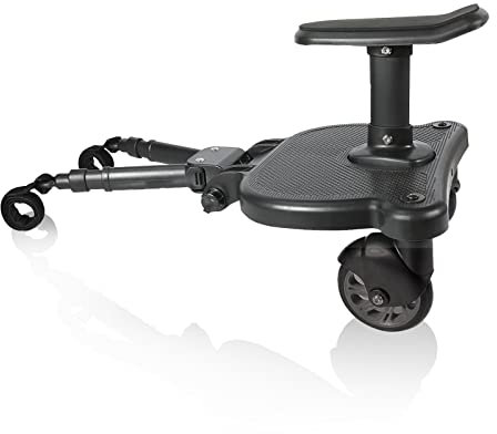 Universelles Kinderwagenbrett, Buggy-Board, Kleinkinderwagenbefestigung, für Kinderwagen, Sitzen und Stehen, Kinderwagenbrett Befestigung für Kleinkinder, Schwarz