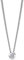OROVI Schmuck Damen Solitär Silberkette mit Anhänger weißer Solitär funkelnder Zirkonia im Brillantschliff, Zeitlose klassische Halskette aus 925 Sterling Silber, 46 cm lang
