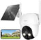 ARENTI 2K Solar Security Camera Outdoor Wireless,360° View Pan Tilt,5200mAh Battery,Night Vision,Spotlight,Siren,PIR Human Detection,2-Way Talk,IP65,Wifi CCTV Camera