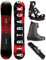 Airtracks Snowboard-Set Herren Snowboard Wide Eight Freestyle Freeride 155 - Snowboard Bindung Master - Softboots Master ATOP 43 - SB Bag