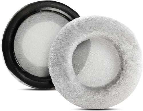 K52 - Almohadillas de espuma de repuesto compatibles con auriculares AKG K52 K72 K92 K240, terciopelo gris