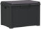 vidaXL Gartentruhe, Abschließbar Gartenbox mit viel Stauraum, Auflagenbox Truhe mit Sitzkissen, Gartenbank Kissenbox Aufbewahrungsbox, Anthrazit 125 L PP