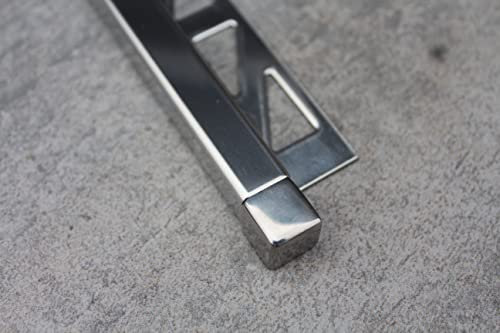 Eckstück Ecke Fliesenschiene Quadratprofil V2A gebürstet glänzend 8/10/11/12,5mm (8mm glänzend)