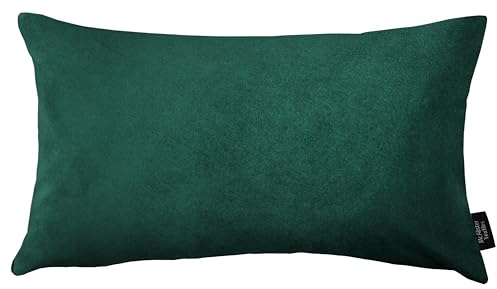 McAlister Textiles Matter Samt Knife Edge | Kissenbezug für Sofakissen in Smaragdgrün | 60 x 40cm | erhältlich in 25 Farben | griffester Samt | Kissenhülle für Samtkissen