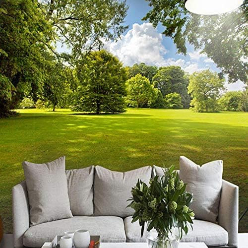 3D Tapete Grüne Bäume Rasen Sonne Natur Landschaft Fototapete Wohnzimmer Schlafzimmer Hintergrund Wand 3D Wand 3D Tapete Vlies Effekt Tv Die Fototapete Wandbild Wohnzimmer Schlafzimmer-430cm×300cm