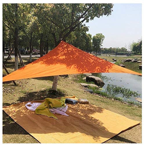 PenKee Sun Shade Sail Canopy 4 × 4 × 4m Shadow Solar Sails, Garden Sun awnings, carports Camping Terrace Shade Sails, Polyester Canvas, Multi-Size