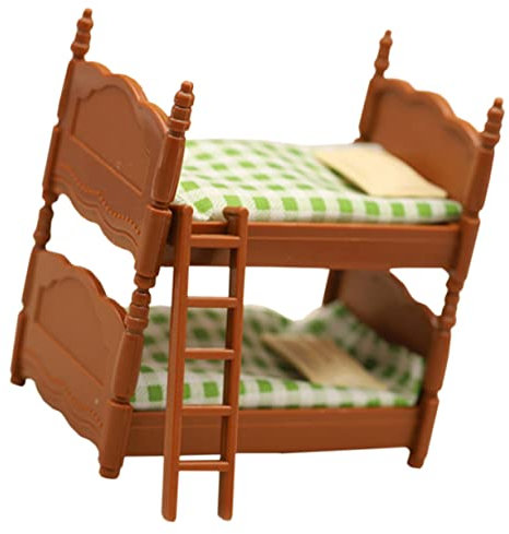BESTonZON 1 Set Puppenhaus Doppelbett Puppenhaus Mini Möbel Mini Möbel Modell Puppenhaus Dekoration Bett Puppen Mini Modelle Mini Zubehör Miniatur Möbel Puppenhaus Möbel