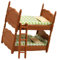 BESTonZON 1 Set Puppenhaus Doppelbett Puppenhaus Mini Möbel Mini Möbel Modell Puppenhaus Dekoration Bett Puppen Mini Modelle Mini Zubehör Miniatur Möbel Puppenhaus Möbel