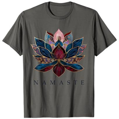 Namaste Lotus Blume Zen Buddhismus Yogi Buddhist Buddha Yoga T-Shirt