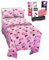 Minnie Mouse Bettwäsche-Set für Doppelbetten für Kleinkinder – Set enthält Minnie Mouse Bettlaken mit Bettlaken, Spannbetttuch und Kissenbezug für Doppelbett plus Tattoos, mehr | Minnie Mouse