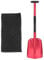 QUARKZMAN Schnee Schaufel 63-82cm Länge Plastik Verstellbare Schrumpf Camping Schaufeln mit Tragetasche für Garten Auto Wege Einfahrt Rot Schwarz