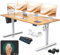 KESSER® Höhenverstellbarer Schreibtisch elektrisch 180cm x 80cm | Ergonomisch Steh-Sitz Schreibtisch | 3-Funktions-Memory Steuerung | Inkl. 360° Rollen & USB-Ladeanschluss Computertisch für Homeoffice