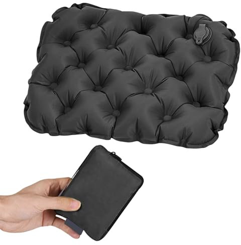 1 Piece Inflatable Seat Cushion With Storage Bag, Inflatable Beach Cushion, Outdoor Seat Cushion, Camping Seat Cushion, Travel Portable Cushion