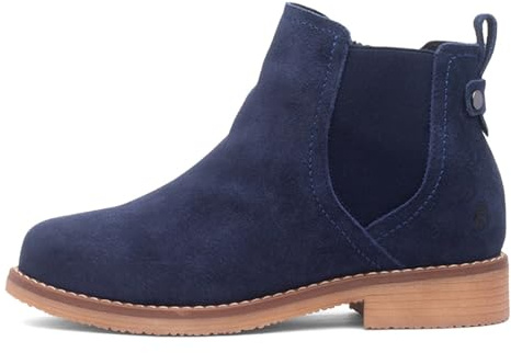 Hush Puppies Maddy Womens Navy Wide Fit Boot