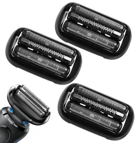 53B Ersatzkopf Kompatibel mit Braun Series 5/6 Elektrorasierer Kopf Ersatz für Braun 5020cs 5018s 5035s 5049cs 5050cs 6020s 6040cs 6075cc 6072cc 6090cc (3er Pack)