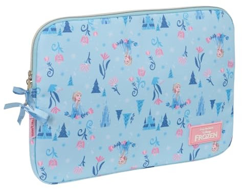 Safta La Reine des neiges Ice Magic - Housse pour ordinateur portable 15,6, sac à dos, idéale pour enfants de différents âges, confortable et polyvalente, qualité et résistance, 39,5 x 3,5 x 27,5 cm,