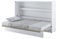 Friderik Bed Concept BC-05 Wandklappbett Horizontal Schrankbett ohne Matratze, 120x200 cm (Weiß Hochglanz)