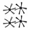 WIIYENA 4 Pack Seitenbürste Ersatz für Severin RB7025 Saugroboter Ersatzteile Seitenbürste Roboter Kehrkante Bürstenset