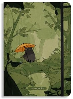 Matabooks – Nachhaltiges A5 Notizbuch/Tagebuch/Bullet Journal/Schreibheft/Notebook aus Süßgraspapier – Nari Farbe: Forest Green (liniert)
