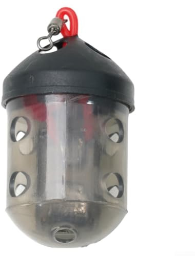 Besshepplo Schwimm-Futterspender mit Kappe, Großpackungen, Wels-Futterkorb für Wels, Karpfen, Match-Angeln, einfaches Befüllen von Flussblockenden, 30 g (1 Stück)