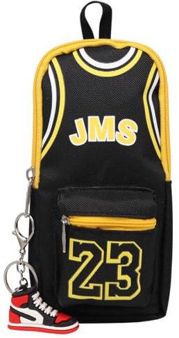 Doyomtoy Federmäppchen Basketball, Federmäppchen Basketball Star Bunte 23 Trikot Briefpapier Pouch Doppelreißverschluss Segeltuch Federmäppchen Stifte Etui Mäppchen für Schul und Bürobedarf
