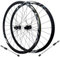 GEIRONV Scheibenbremse 700C Rennrad Radsatz, 4 Abgedichtete Lager 30-mm Doppelwandfelgen 24 Loch Steckachse Schnellspannräder 1820 G(Ms-700c,9 * 100/10 * 135MM)