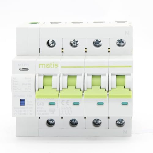 AWWVRLMM Disjoncteur Automatique triphasé de Protection Contre Les surtensions MT66UV(20A)