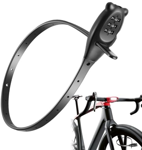 Xvilmaun Serrures pour Vélo - Câble Antivol pour Casque et Vélo à Combinaison | Anti-Vol Réglable pour Meubles Porte Vélo Skateboard Trottinette Skis